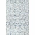 Bashian 2 ft. 6 in. x 8 ft. Verona Collection Transitional 100 Percent Wool Hand Tufted Area Rug Ivy & Blue R130-IVBL-2.6X8-LC162